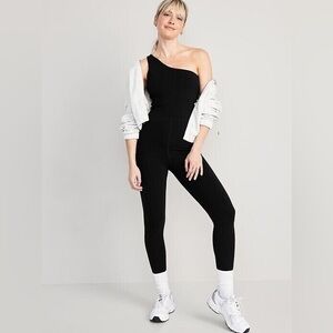 NWOT! Women’s Black One-Shoulder PowerChill 7/8-Length Jumpsuit